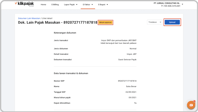 Dokumen Lain yang Dipersamakan dengan Faktur Pajak Cara Input