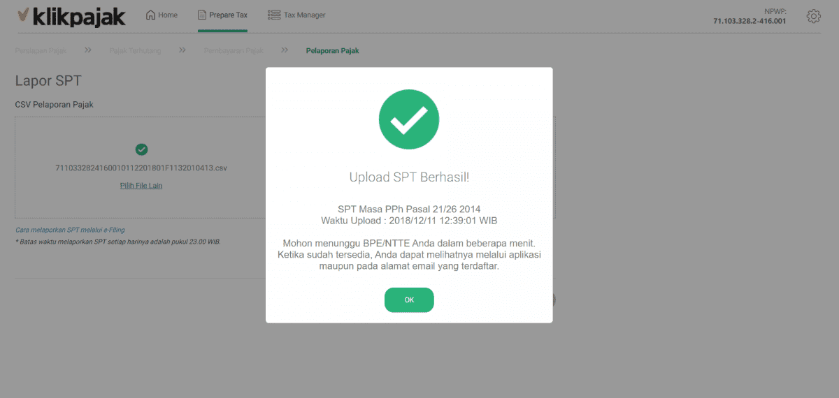 pelaporan espt tahunan badan