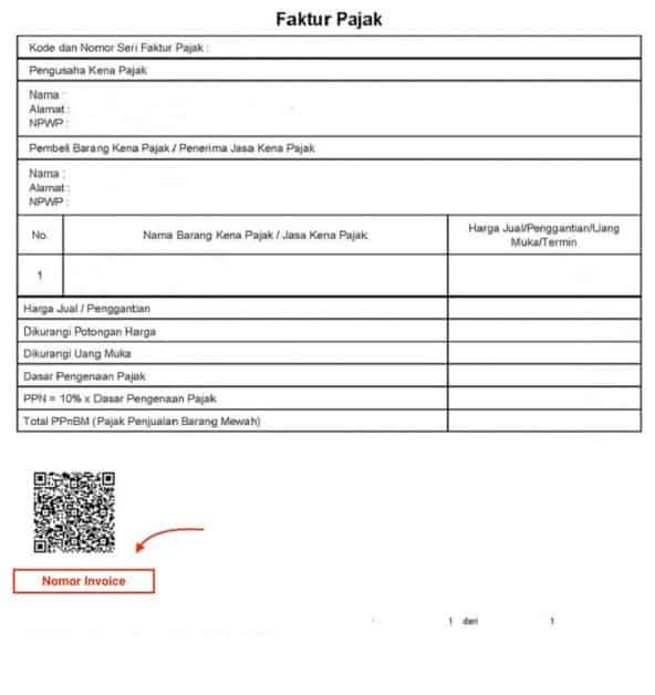 nota elektronik pajak