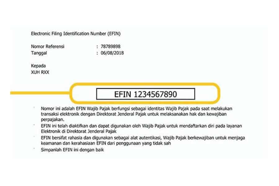 Cara Aktivasi EFIN Online dan Cara Mengaktifkan EFIN