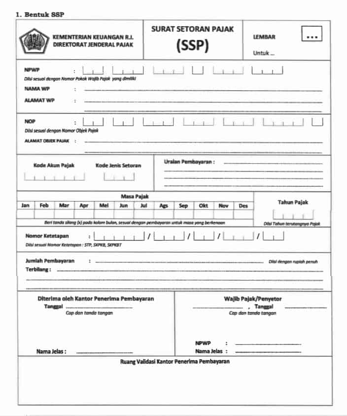 Peraturan SSP Terbaru untuk Membuat Surat Setoran Pajak