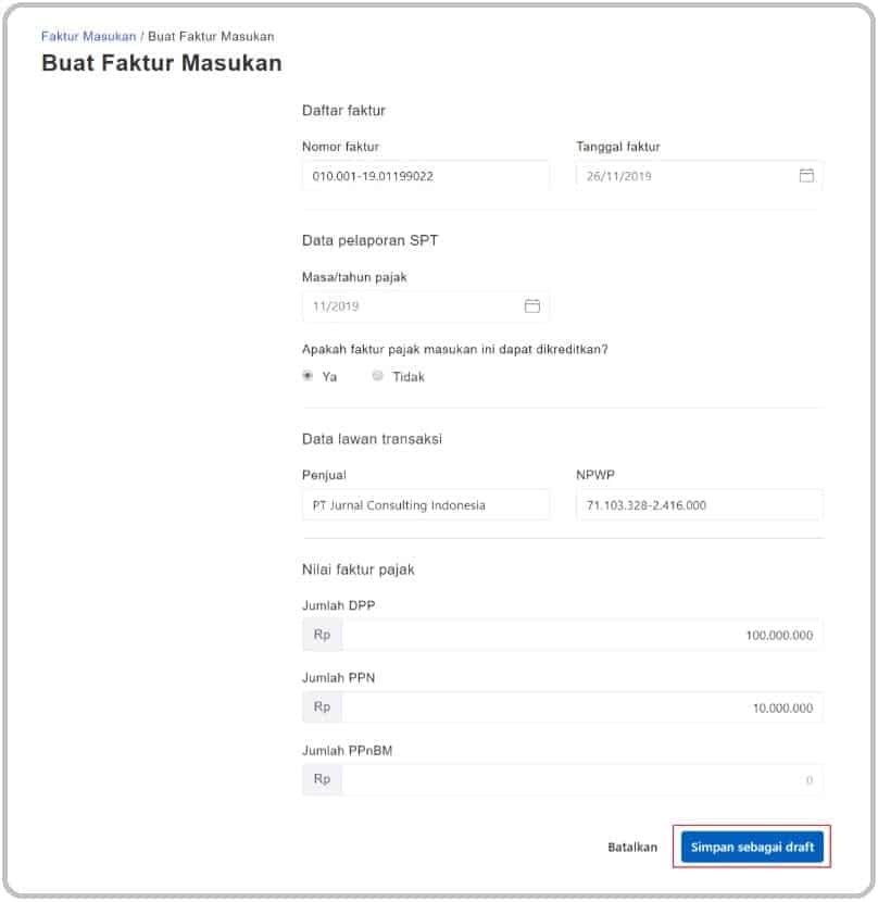 Penggunaan e-Faktur Online Klikpajak