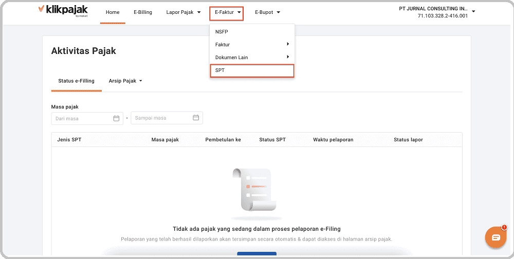 Faktur Pajak Digunggung: Contoh Faktur Pajak Digunggung & Syaratnya