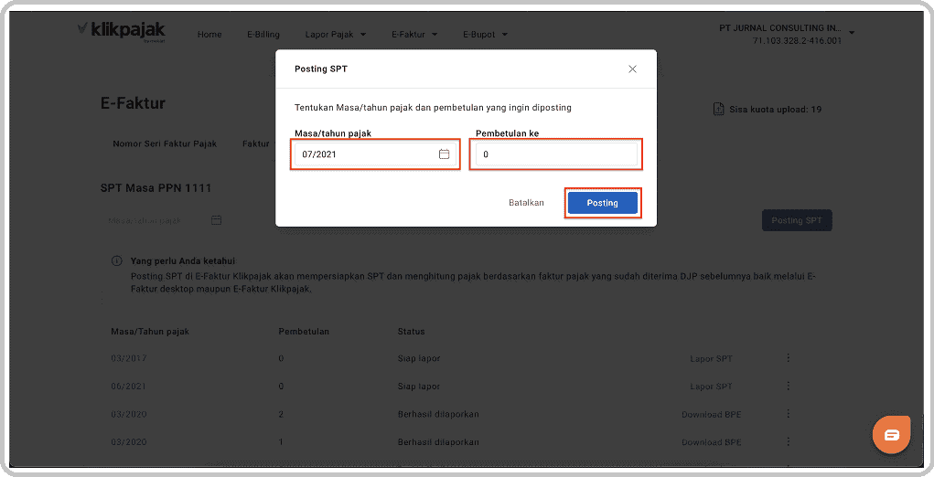 Faktur Pajak Digunggung: Contoh Faktur Pajak Digunggung & Syaratnya