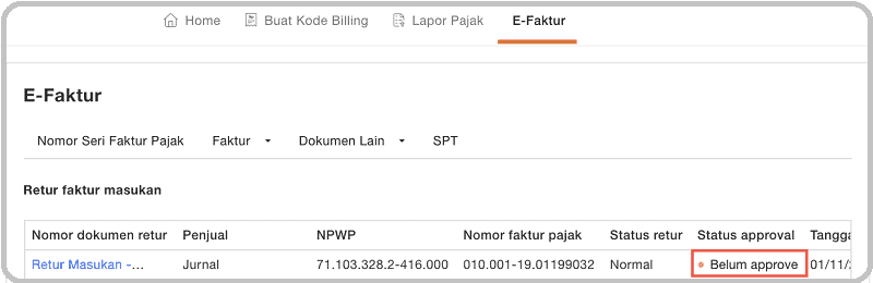 Penggunaan e-Faktur Online Klikpajak
