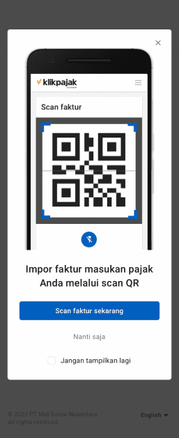 Aplikasi scan QR code eFaktur dan Scan Barcode eFaktur