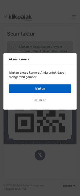 Aplikasi scan QR code eFaktur dan Scan Barcode eFaktur
