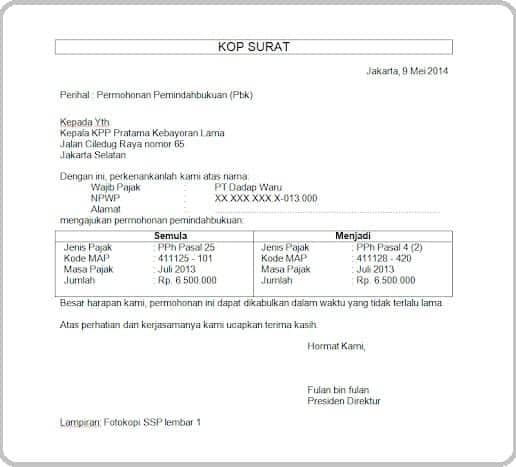PBK adalah dan Cara Input PBK di e-Faktur serta Syarat Pemindahbukuan
