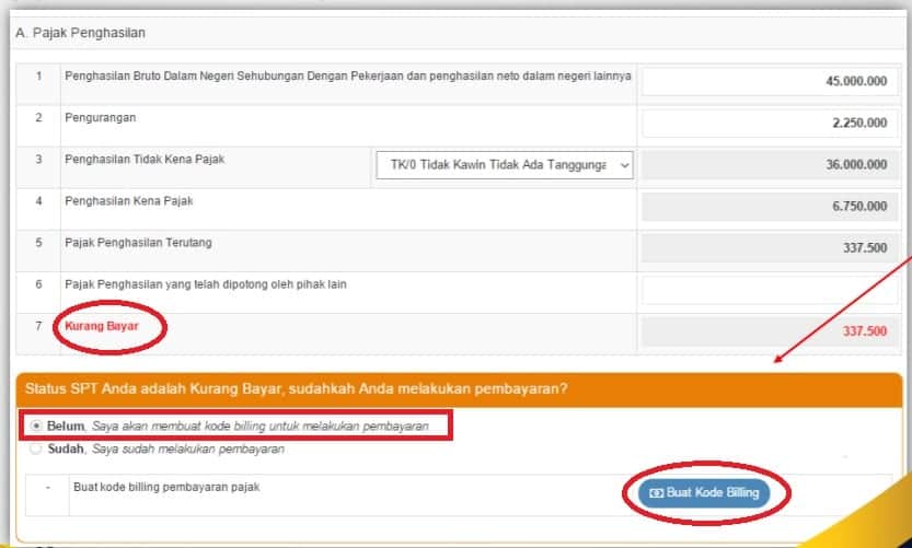 eFiling Pajak Online , Begini Cara Lapor SPT 1770 S Kurang Bayar