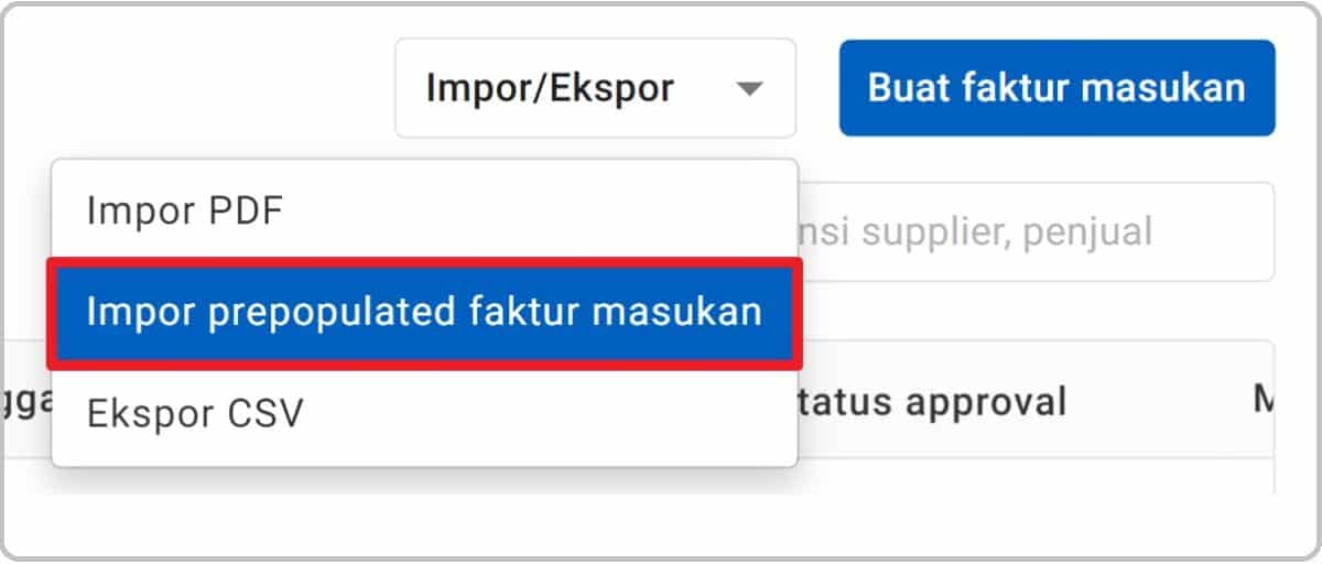 Cara Input Faktur Pajak Masukan Prepopulated di e-Faktur