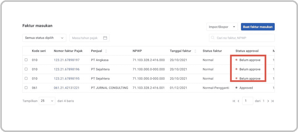 Cara Input Faktur Pajak Masukan Prepopulated di e-Faktur
