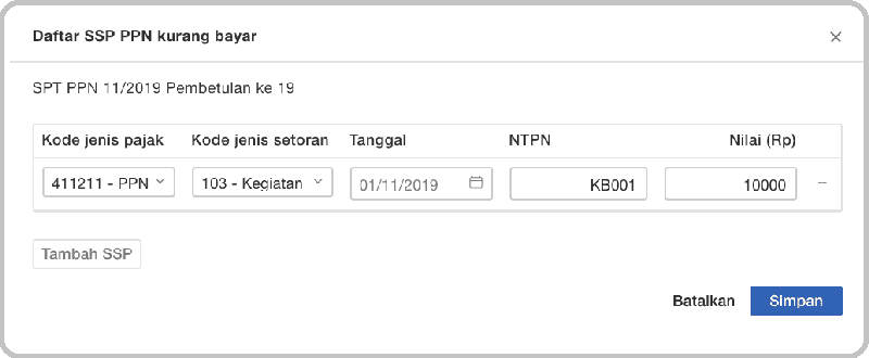 PPN Kurang Bayar