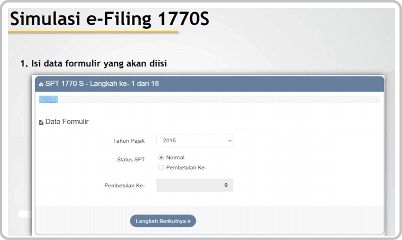 formulir daftar efiling