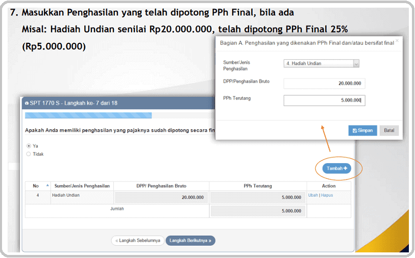 Cara Mengisi SPT 1770S Online dan Tutorial Tahapan Pengisian SPT Tahunan 1770s