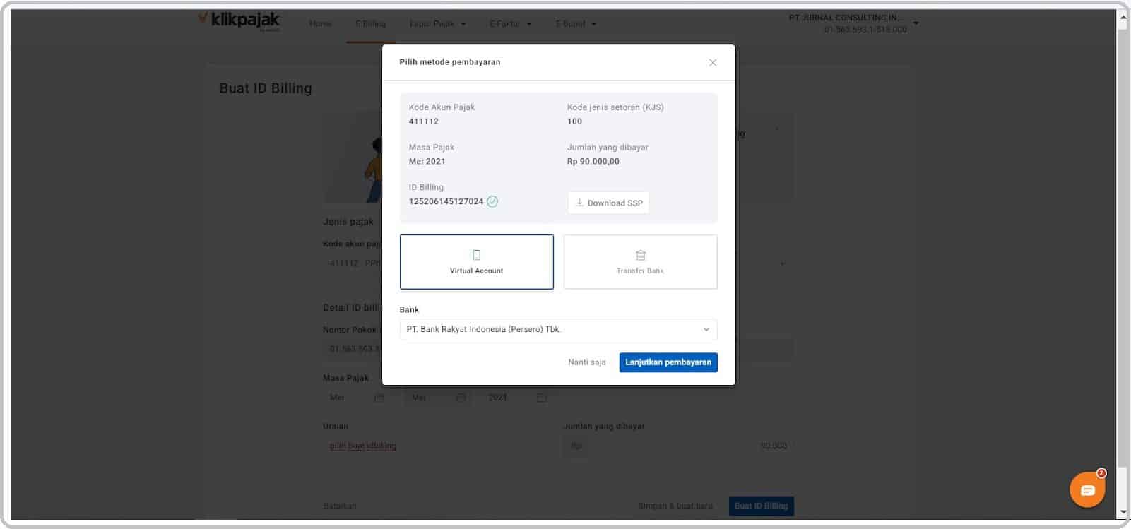 eBilling Klikpajak: Cara Bayar e Billing, e-Billing Pajak Online di Mekari Pay
