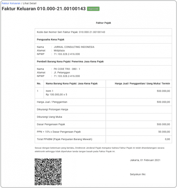 Upload Faktur Keluaran: Cara Simpan dan Upload eFaktur