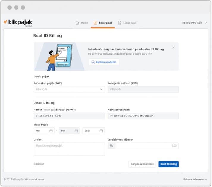 Buat ID Billing Gratis