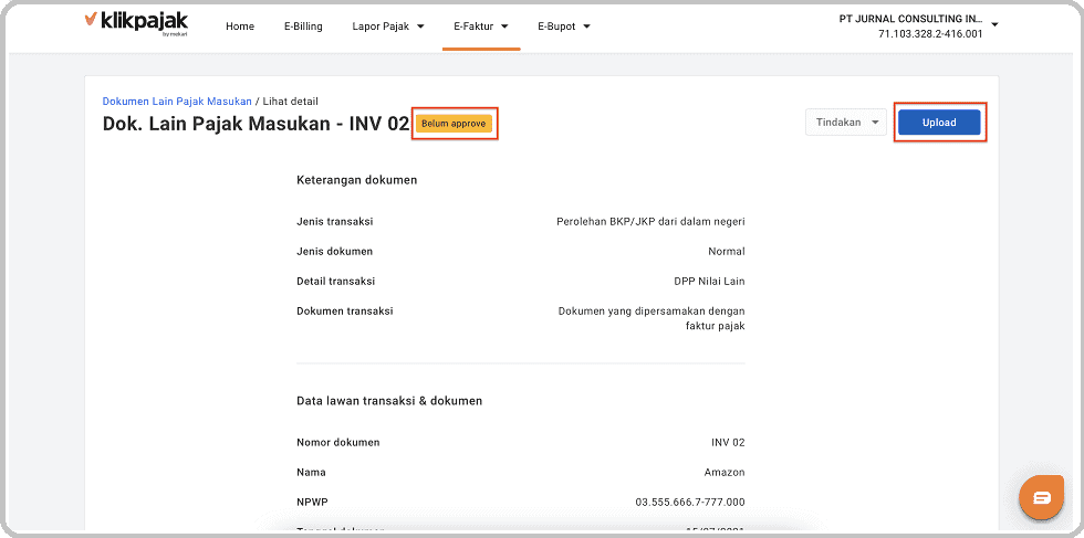 Beda PSE dan PPN PMSE, Perusahaan Pemungut PPMSE, Cara Input Data Dokumen Lain PMSE