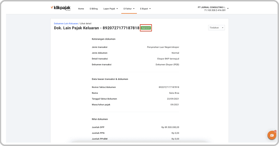 Dokumen Lain Pajak Keluaran di eFaktur & Cara Membuat Pajak Keluaran