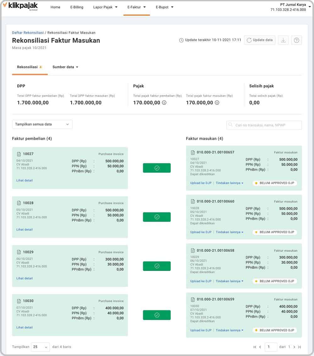 Rekonsiliasi Pajak Masukan: Cara Rekonsiliasi Faktur Masukan