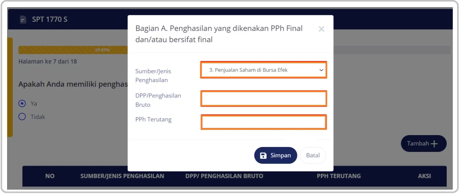 Cara Lapor Saham di SPT Tahunan