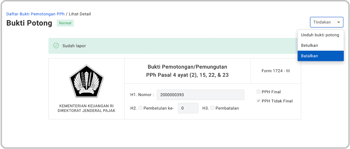 e Bupot atau eBupot Unifikasi : Cara Membuat Bukti Potong PPh Unifikasi di e-Bupot