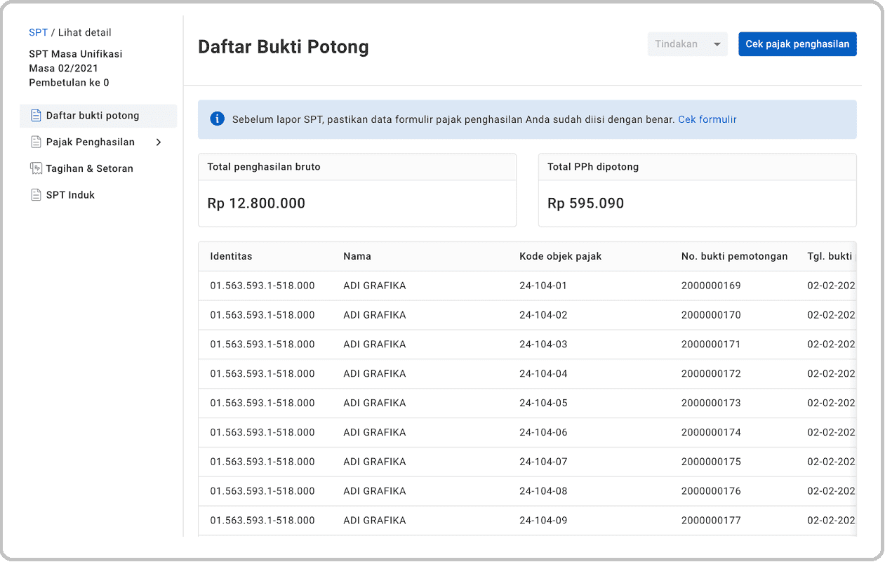 Form SPT PPh 23 dan Cara Lapor SPT Masa PPh Unifikasi