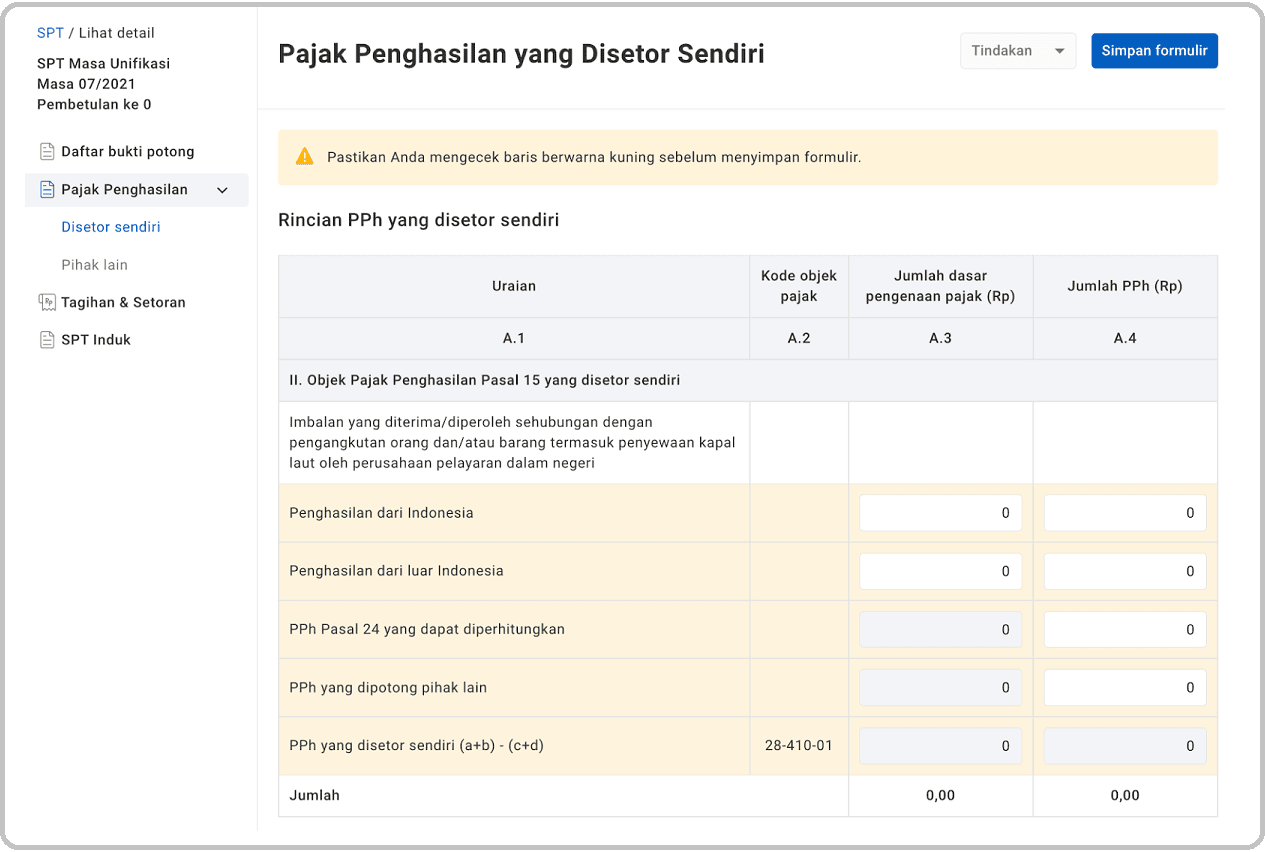 Form SPT PPh 23 dan Cara Lapor SPT Masa PPh Unifikasi