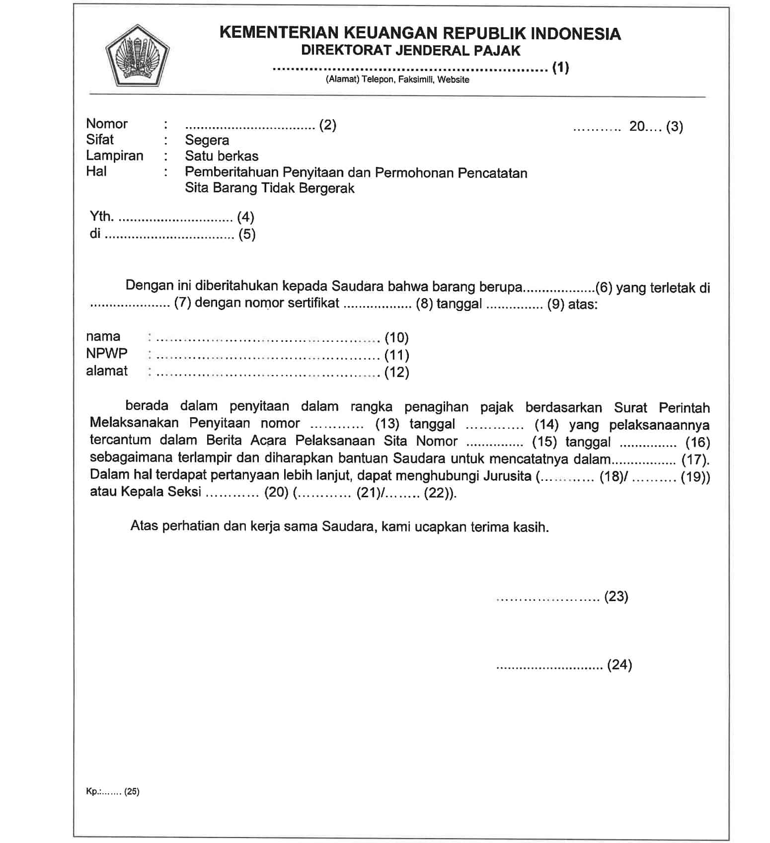 Tindakan dan Ketentuan Penagihan Pajak, dasar penagihan pajak