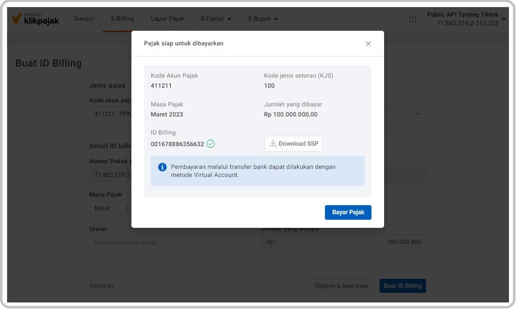 Cara Bayar PPN Online dan Bayar e-Billing Pajak