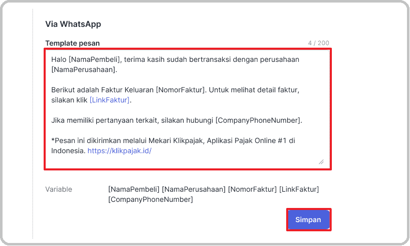 Apakah Kirim e-Faktur Keluaran Bisa via WhatsApp?