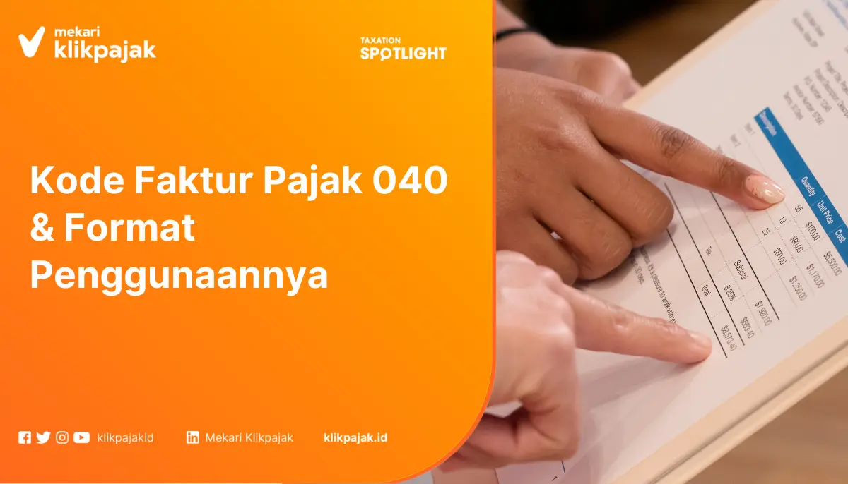 kode faktur pajak 040