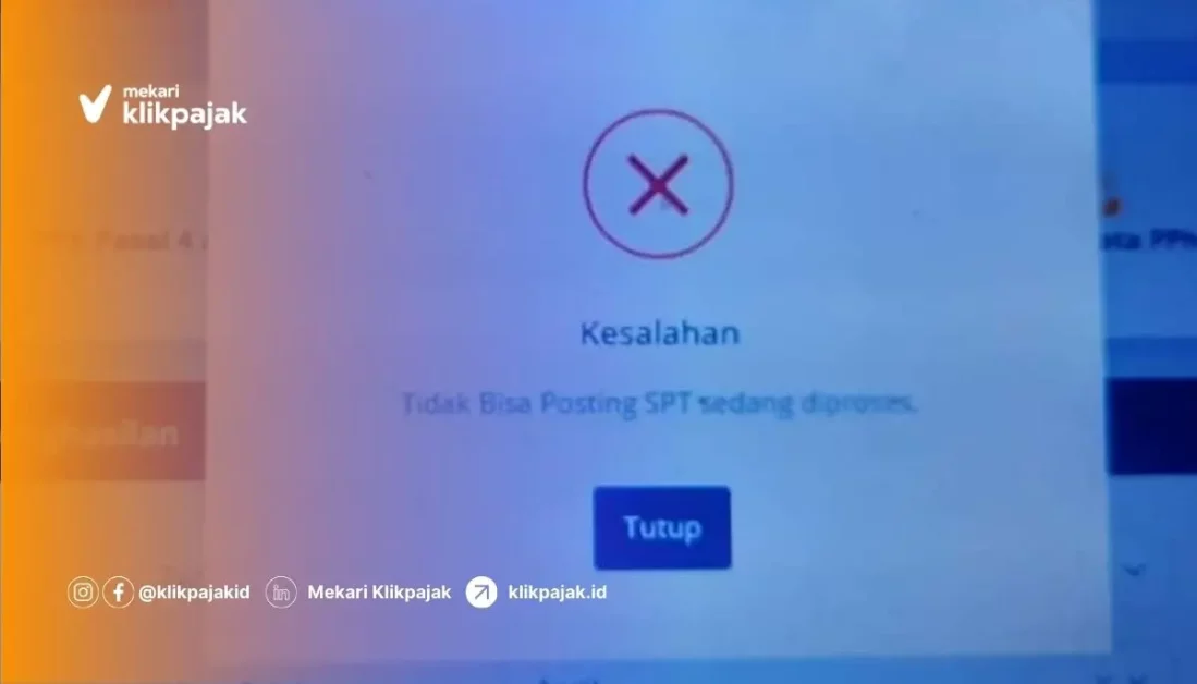 Apa Solusi Tidak Bisa Posting SPT Sedang Diproses Unifikasi?