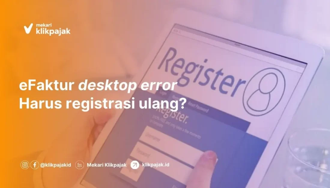 Status Aplikasi eFaktur Desktop Belum Registrasi
