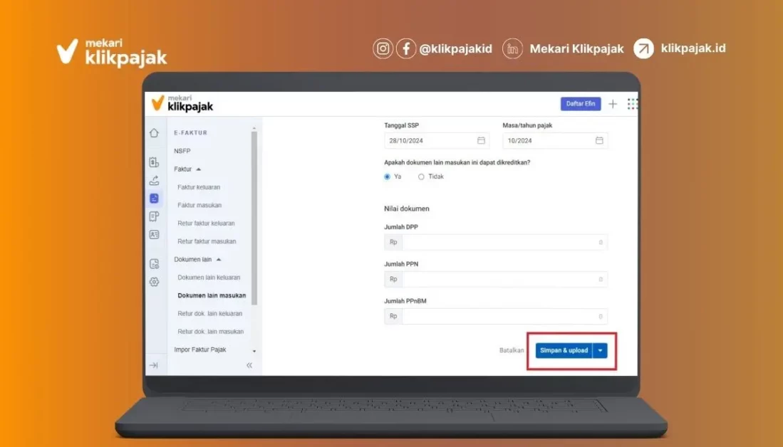 Cara Input PIB di eFaktur