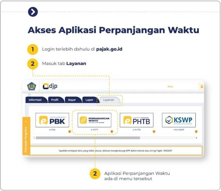 cara Perpanjangan SPT Melalui Aplikasi e-PSPT online