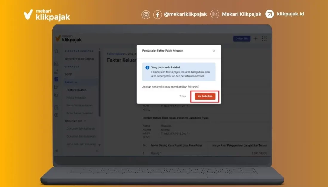 Cara Membatalkan Faktur Pajak Keluaran yang Sudah Diupload (3)