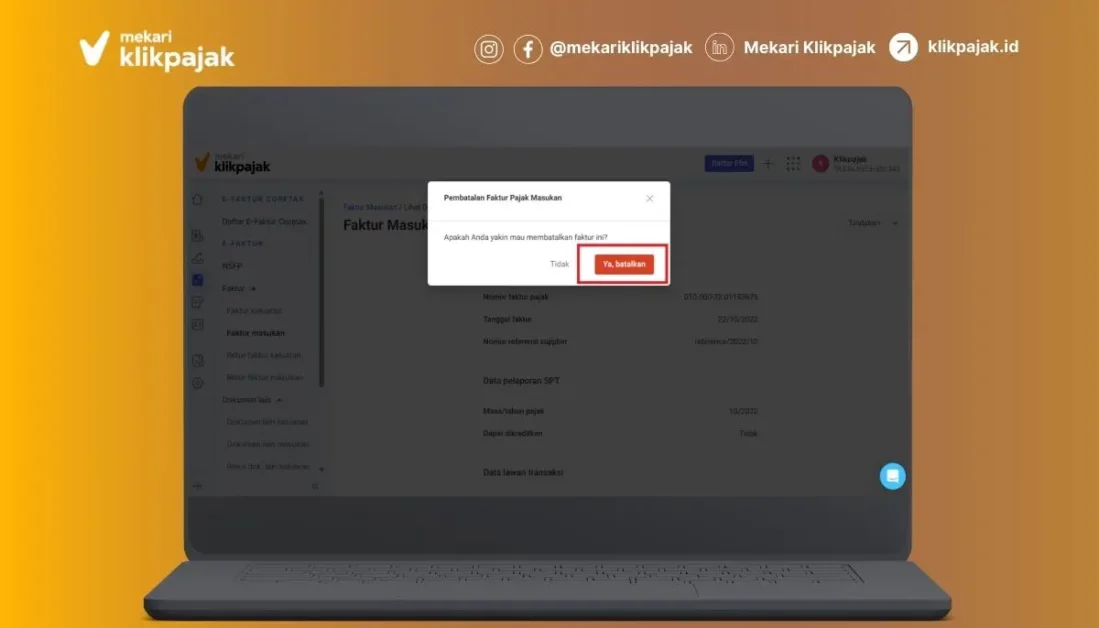 Cara Membatalkan Faktur Pajak Masukan Sudah Diupload (2)