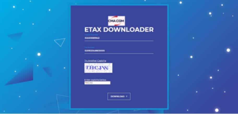 Cara Download e-Faktur Pajak CMA CGM dan Etax CMA CGM