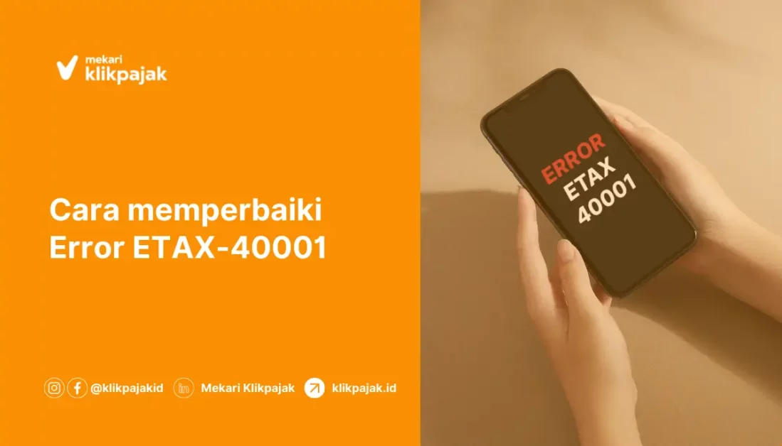cara mengatasi etax 40001