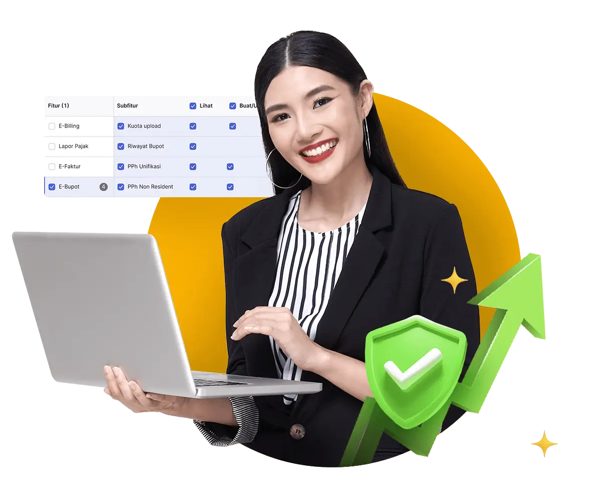 user management di aplikasi pajak