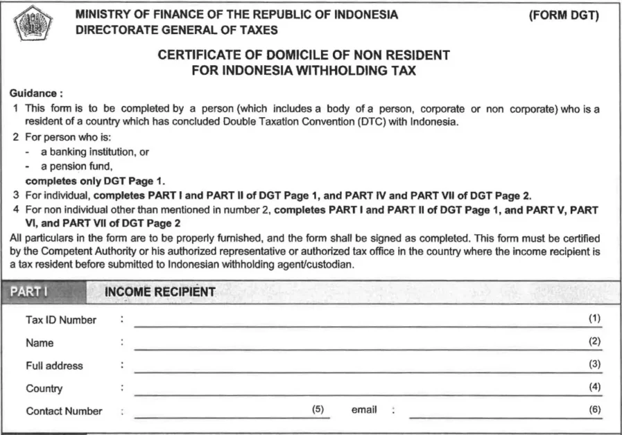 Form DGT