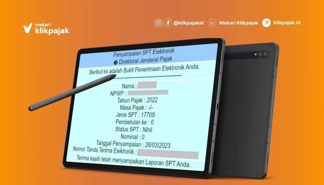 Klikpajak_Bukti Lapor SPT Tahunan