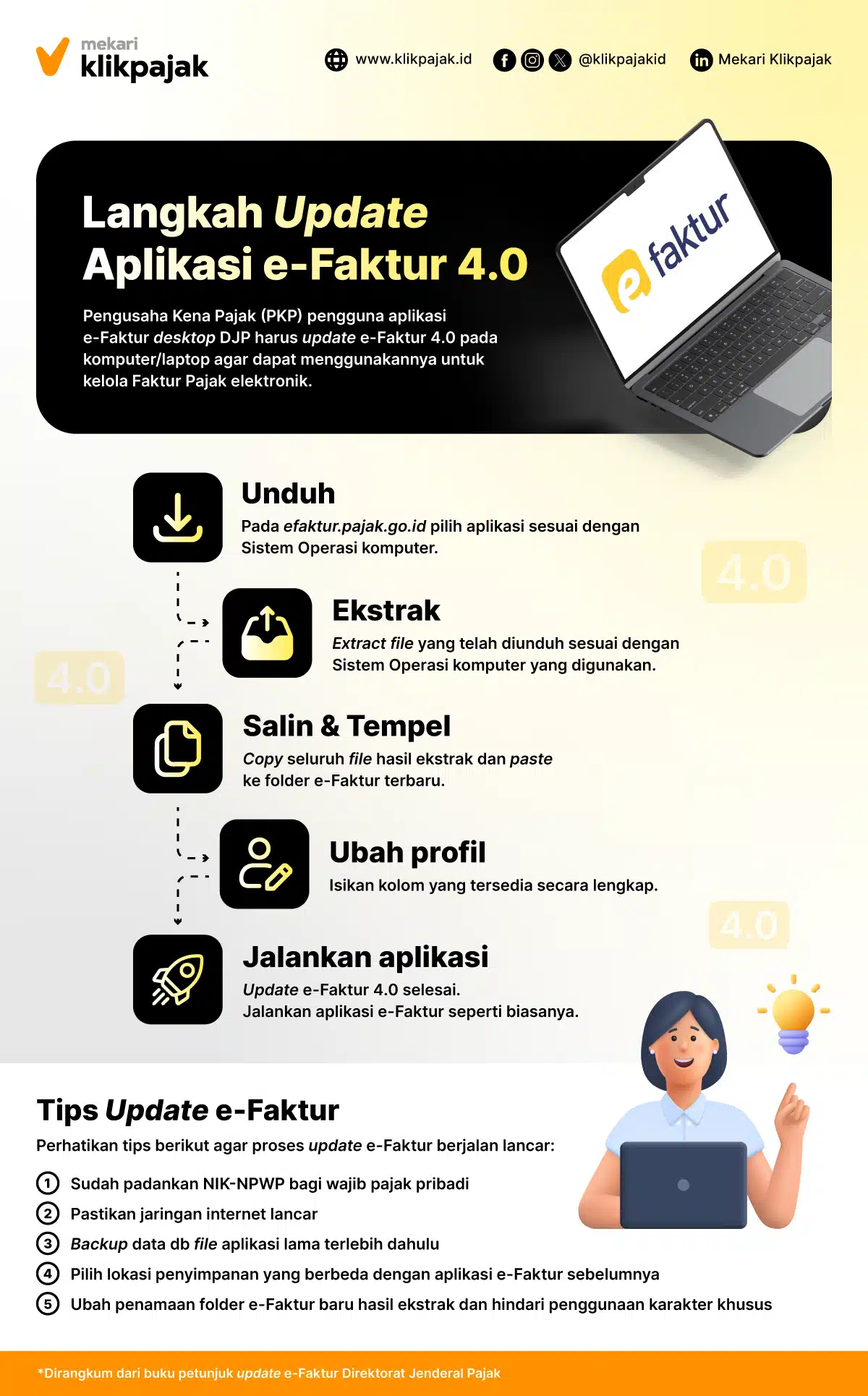 Langkah Update Aplikasi eFaktur 4.0