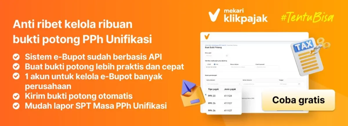 Mekari Klikpajak Banner eBupot Unifikasi